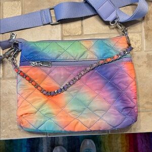 Multicolor Quilted Crossbody Bag